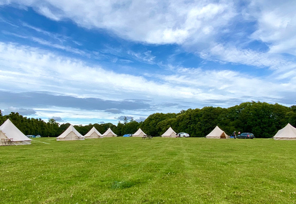 Bell tent glamping in Burley